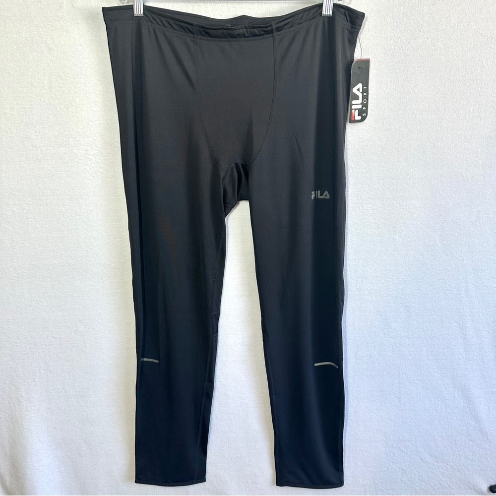 Fila Sport Leggings Women's XXL Black Live In Motion Drawstring Tru Dry Gym New